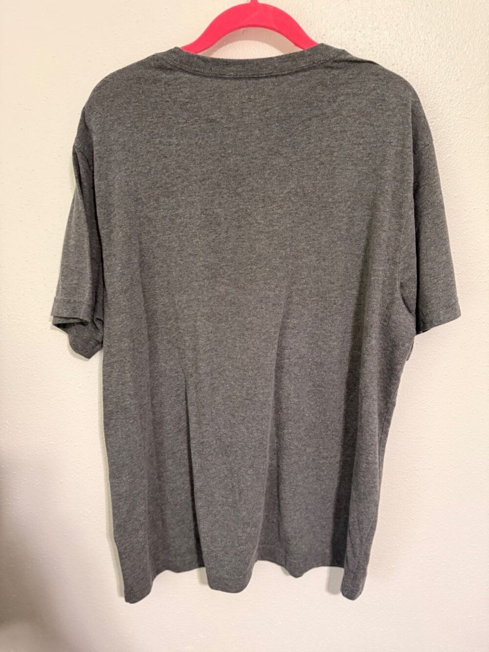 George Crewneck T-Shirt Gray S/S Basic Mens XL - Picture 2 of 4